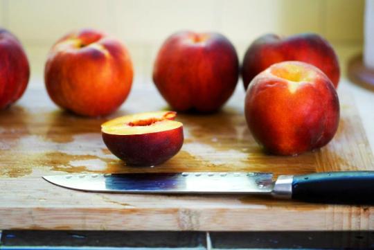 Ripe Organic Peaches